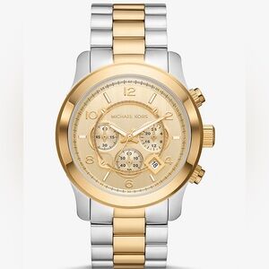 Michael Kors Oversized Runway Two-Tone Watch